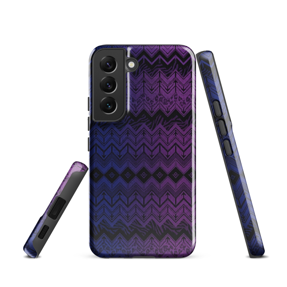 Purple & Blue Chevron Classic Tough Case for Samsung