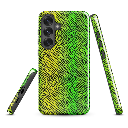 Green & Yellow  Zebra Print Tough Case for Samsung