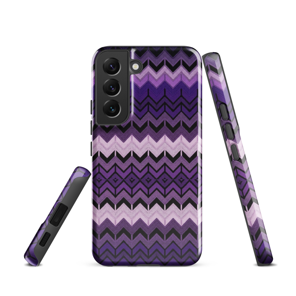 Purple Chevron Tough Case for Samsung