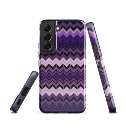 Purple Chevron Tough Case for Samsung