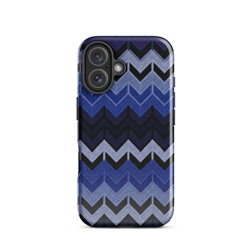 Blue Chevron Tough Case for iPhone®