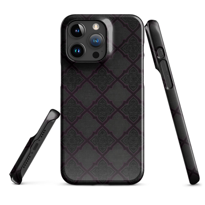 Black and Purple Whimsy Mall Goth Snap Case for iPhone