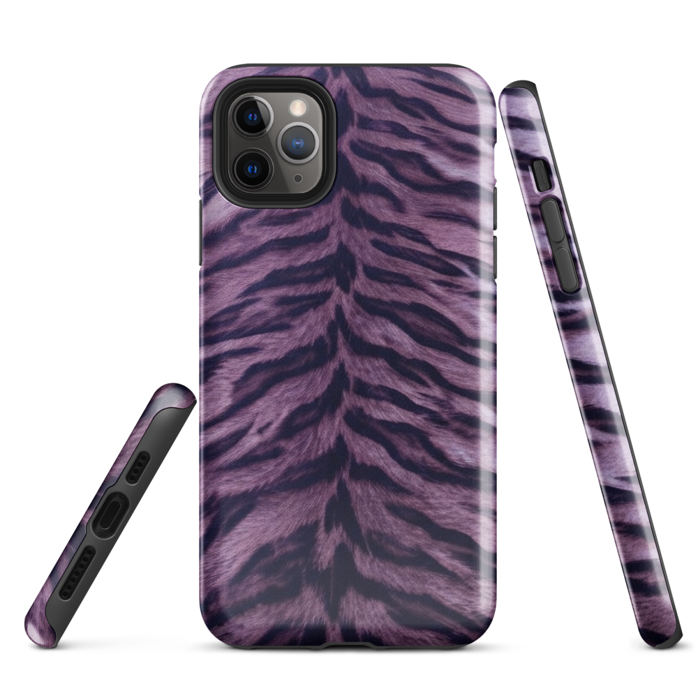 Purple Tiger Print Tough Case for iPhone®
