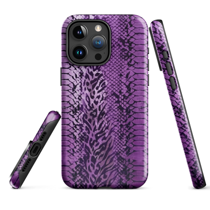 Purple Snake Skin Tough Case for iPhone®