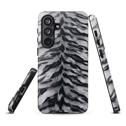 Gray Tiger Print Tough Case for Samsung