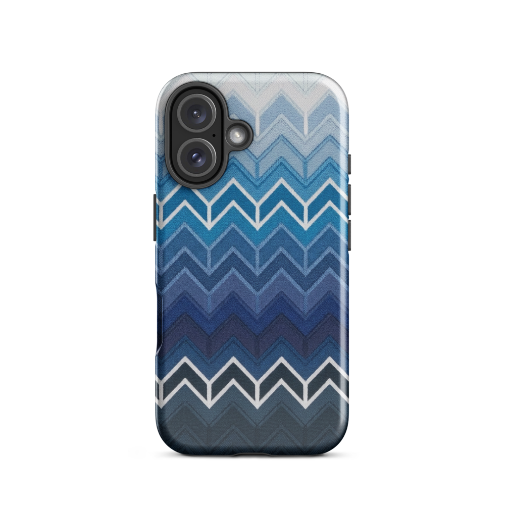 Blue Chevron Classic Tough Case for iPhone®