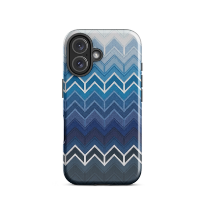 Blue Chevron Classic Tough Case for iPhone®