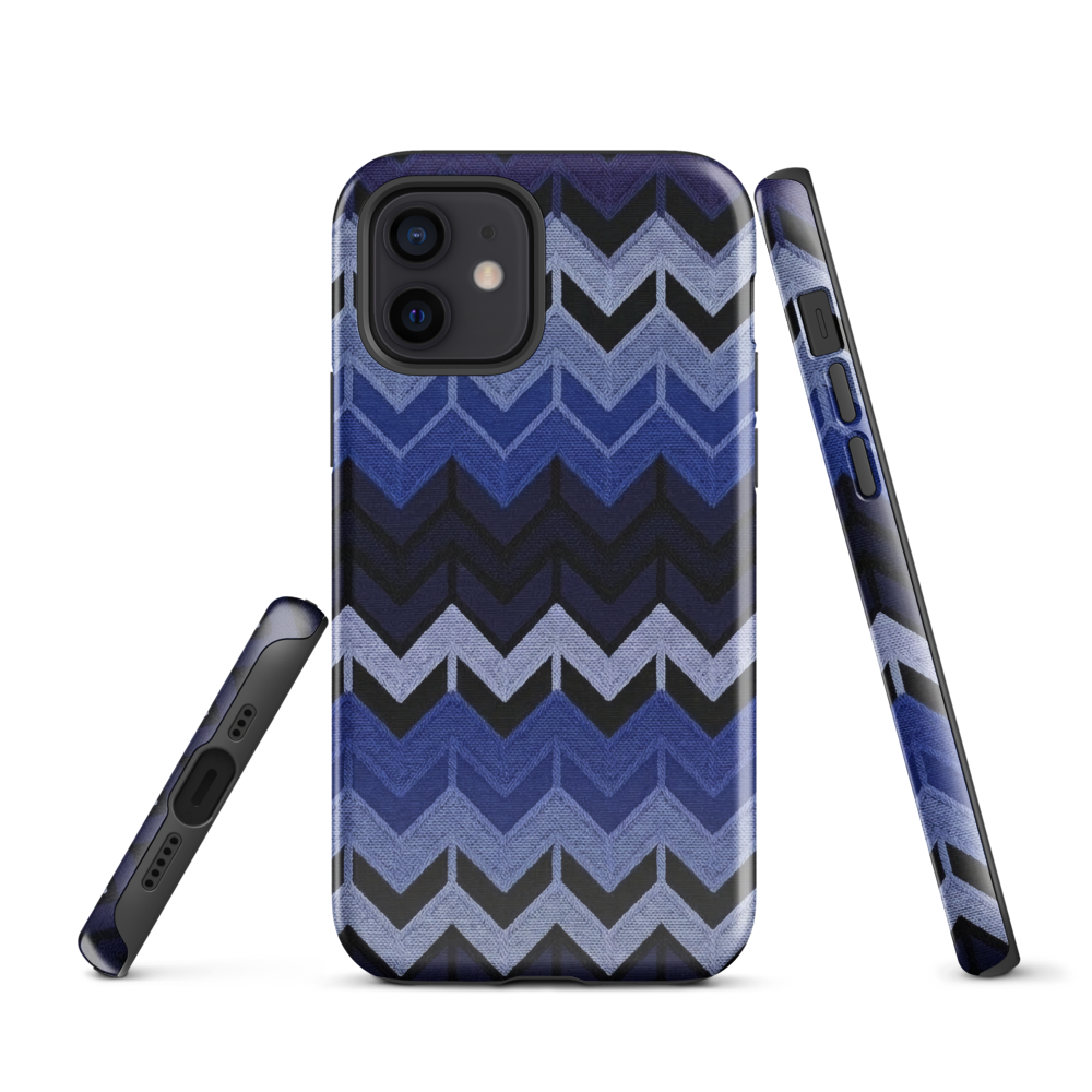 Blue Chevron Tough Case for iPhone®
