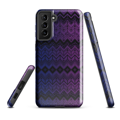Purple & Blue Chevron Classic Tough Case for Samsung