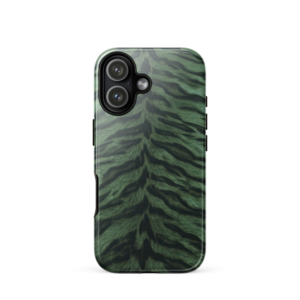 Green Tiger Print Tough Case for iPhone®