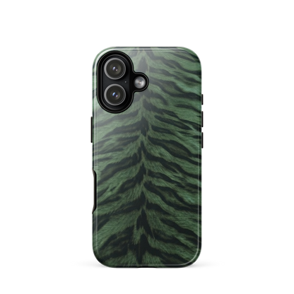 Green Tiger Print Tough Case for iPhone®
