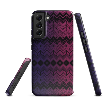 Purple & Pink Chevron Classic Pattern Tough Case for Samsung