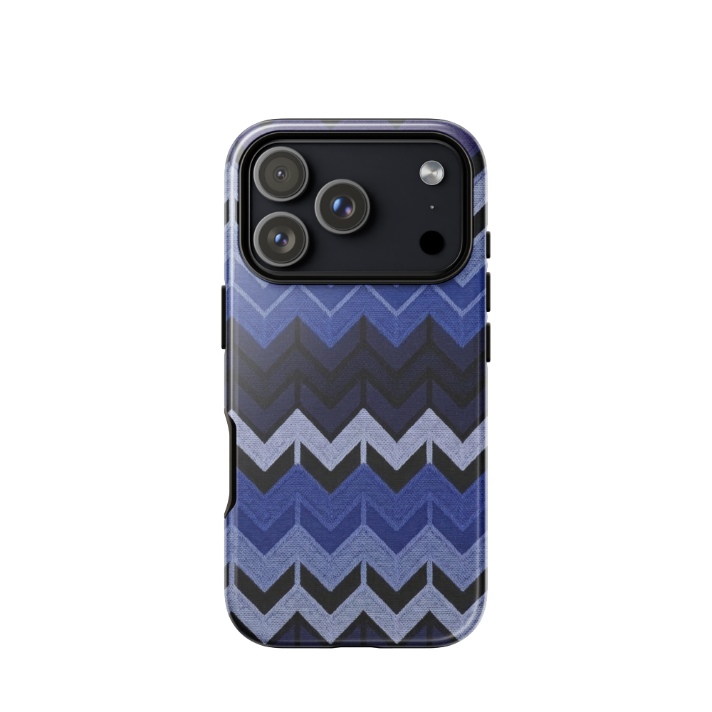 Blue Chevron Tough Case for iPhone®