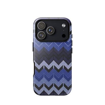 Blue Chevron Tough Case for iPhone®