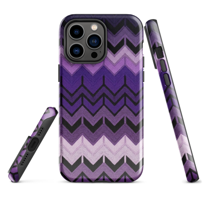 Purple Chevron Tough Case for iPhone®