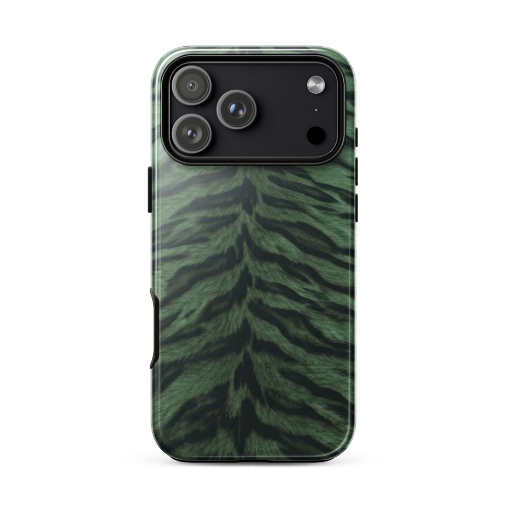 Green Tiger Print Tough Case for iPhone®
