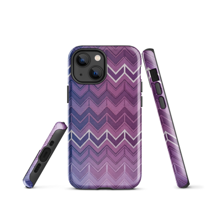 Blue Purple & White Chevron Classic Tough Case for iPhone®