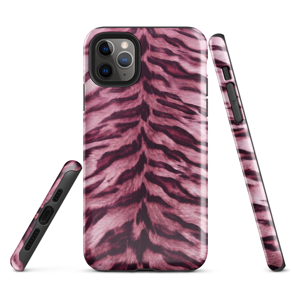 Pink Tiger Print Tough Case for iPhone®