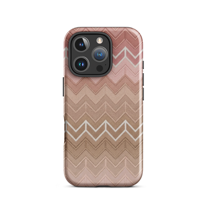 Pink & Muaves Chevron Pattern Tough Case for iPhone®