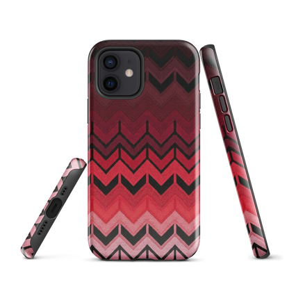 Red Chevron Tough Case for iPhone®