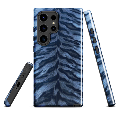 Blue Tiger Print Tough Case for Samsung