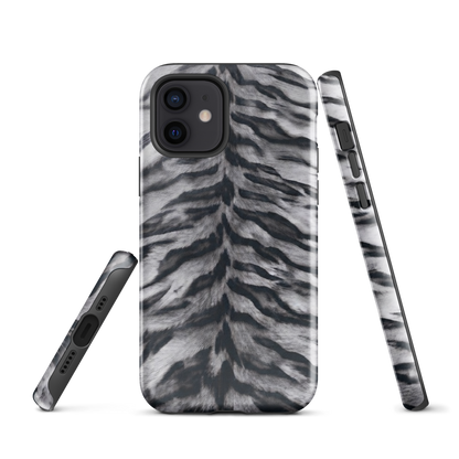 Gray Tiger Print Tough Case for iPhone®