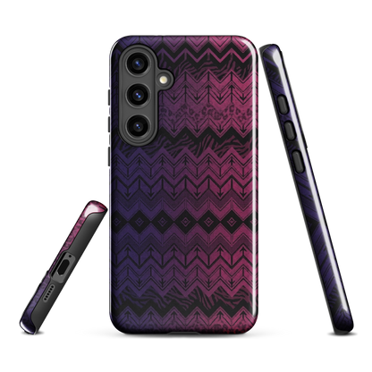 Purple & Pink Chevron Classic Pattern Tough Case for Samsung