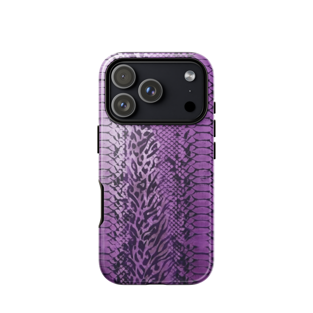 Purple Snake Skin Tough Case for iPhone®