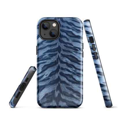 Blue Tiger Print Tough Case for iPhone®