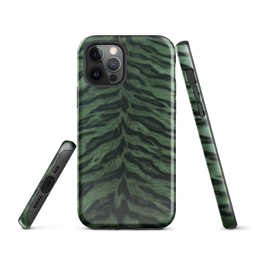 Green Tiger Print Tough Case for iPhone®
