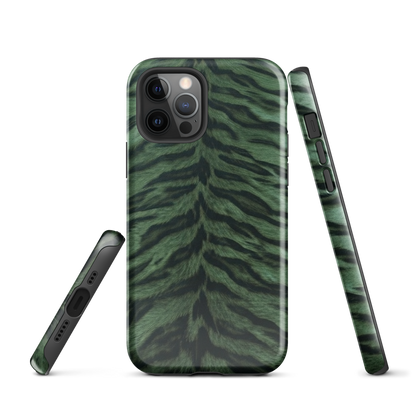 Green Tiger Print Tough Case for iPhone®