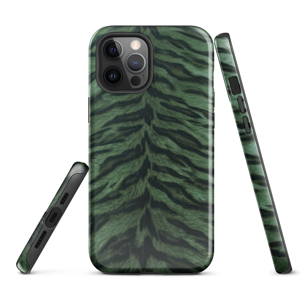 Green Tiger Print Tough Case for iPhone®