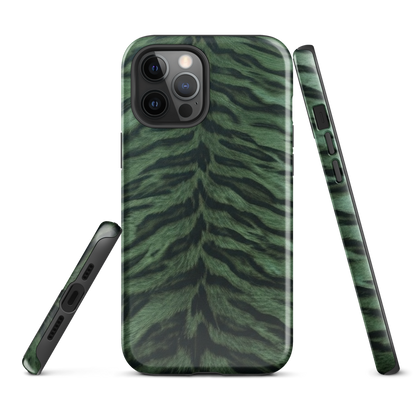 Green Tiger Print Tough Case for iPhone®