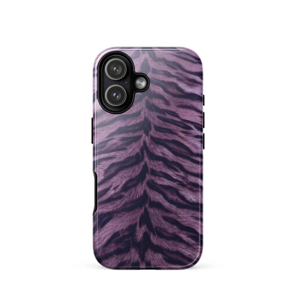 Purple Tiger Print Tough Case for iPhone®