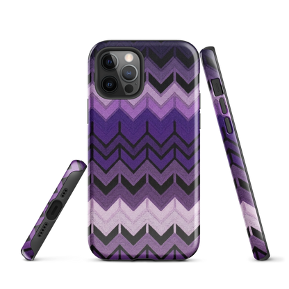 Purple Chevron Tough Case for iPhone®