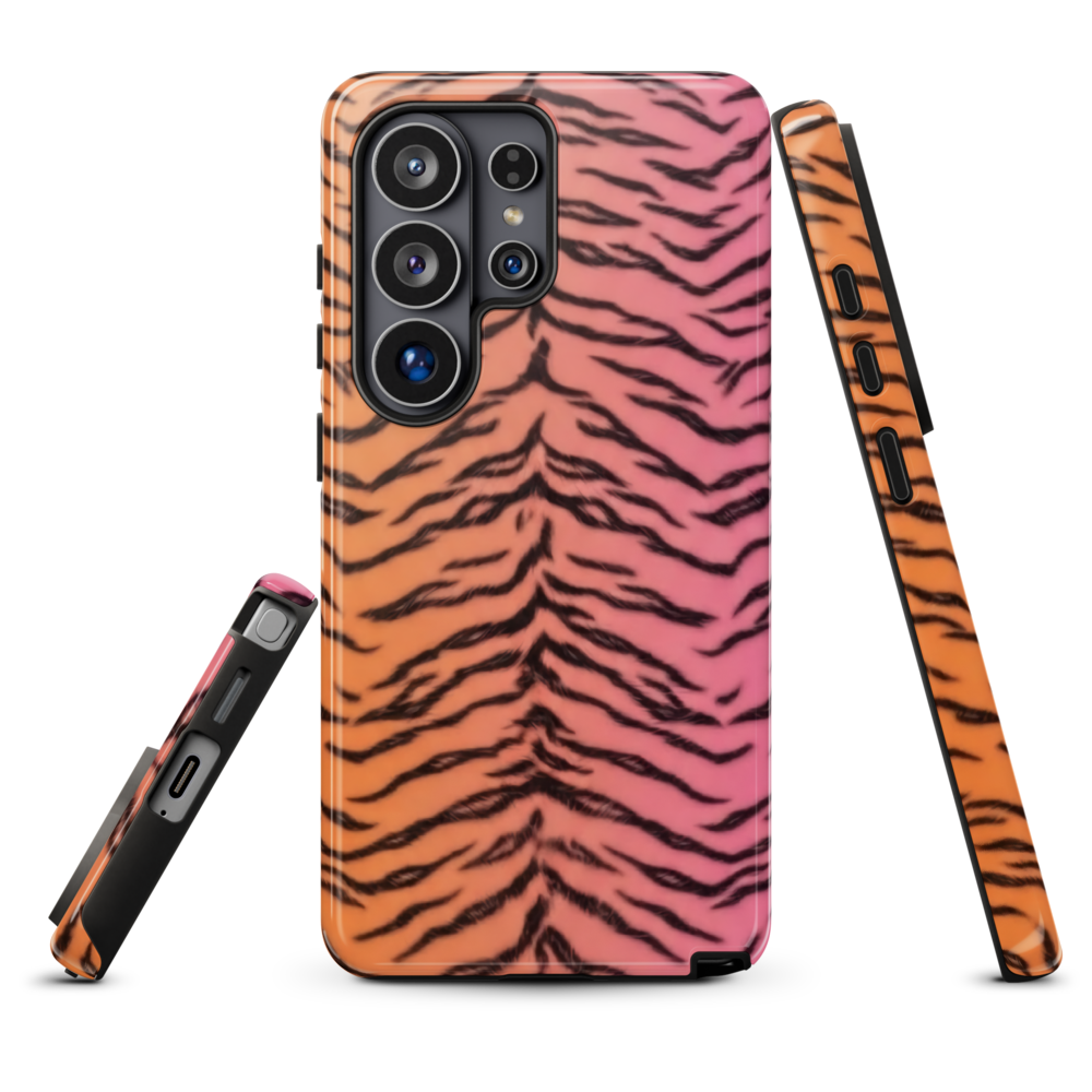Sunset Tiger Print Tough Case for Samsung