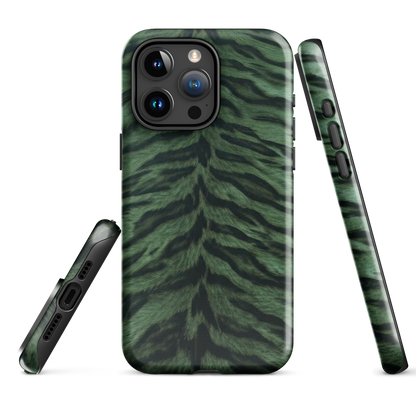 Green Tiger Print Tough Case for iPhone®