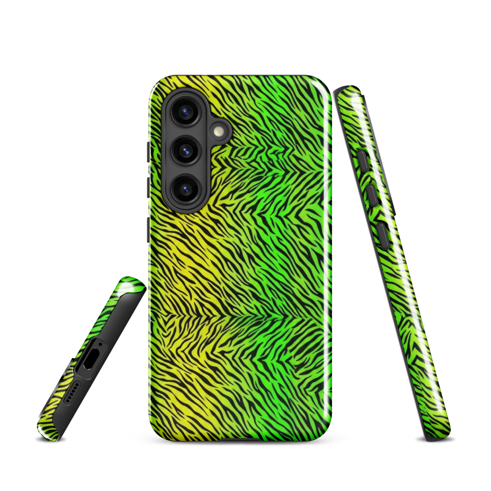 Green & Yellow  Zebra Print Tough Case for Samsung