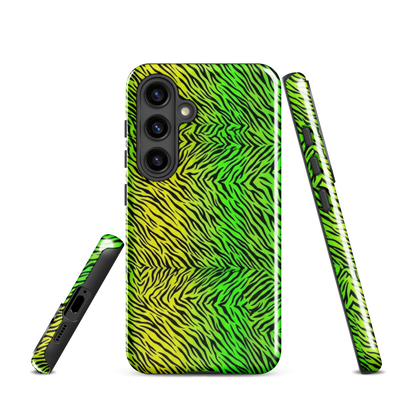 Green & Yellow  Zebra Print Tough Case for Samsung