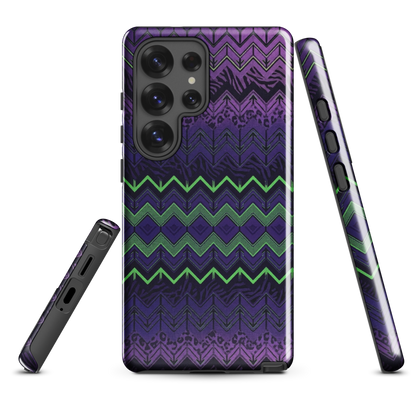 Halloween Chevron Purple & Green Edition Tough Case for Samsung