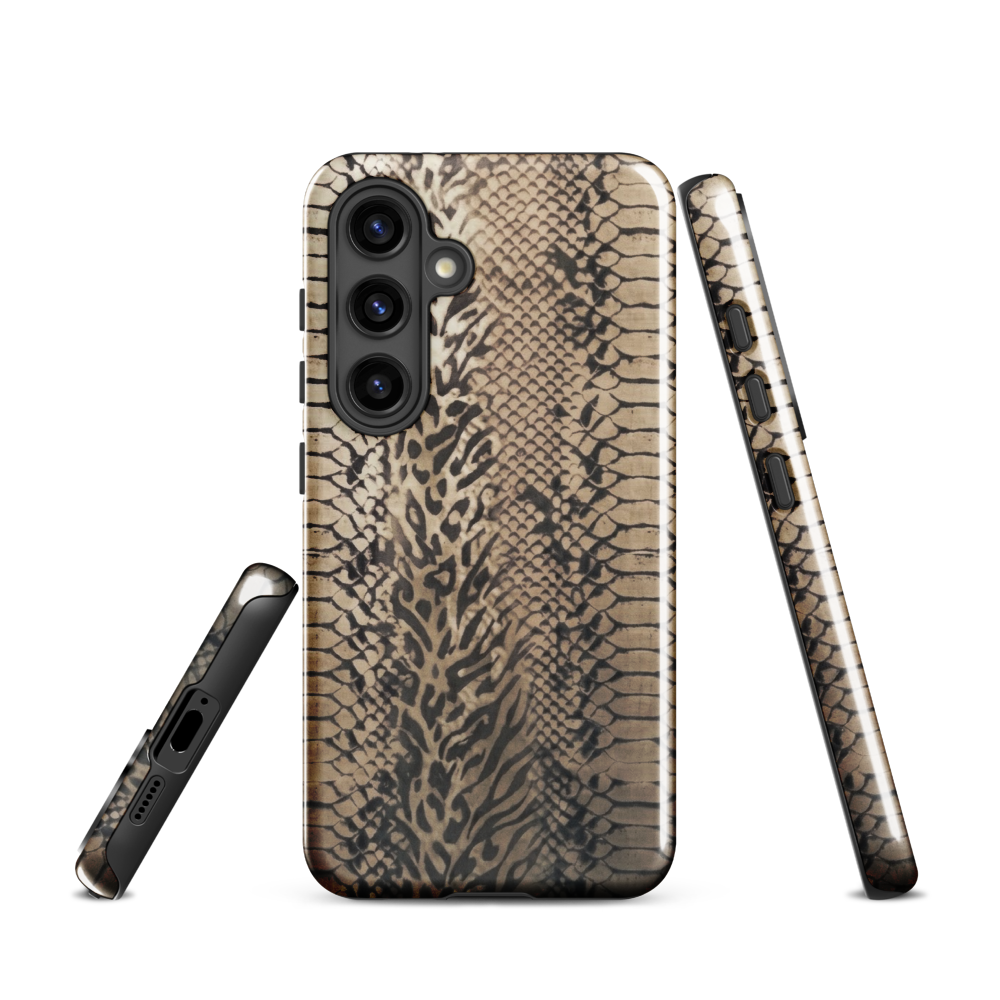 Neutral Snake Skin Tough Case for Samsung