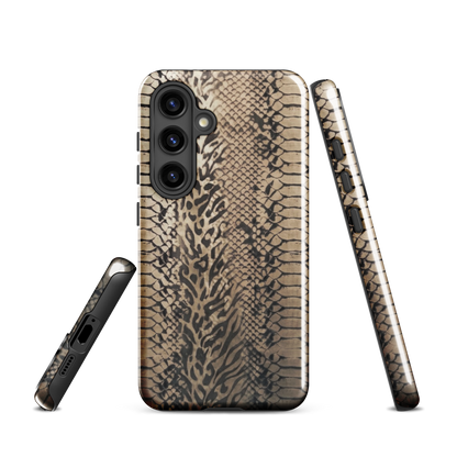 Neutral Snake Skin Tough Case for Samsung