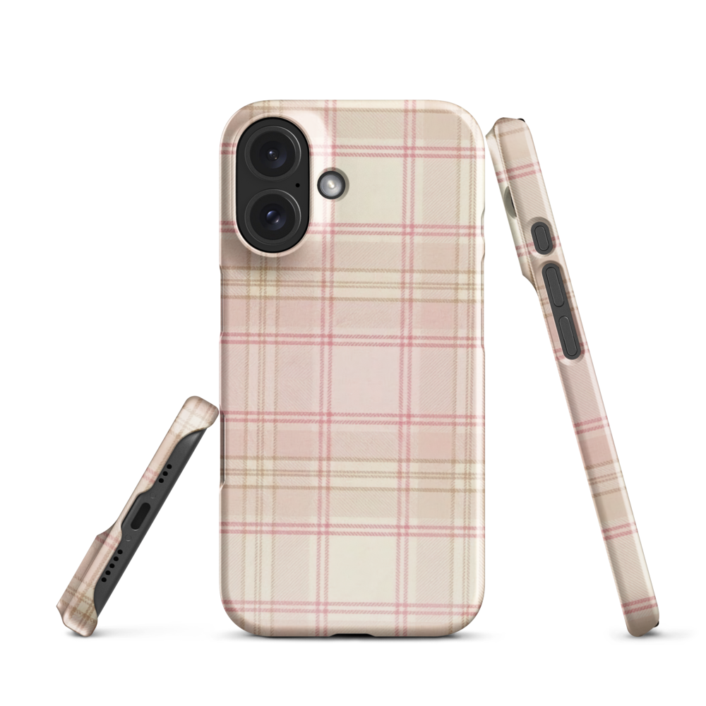 Yellow and Cream Coquette Snap Case for iPhone