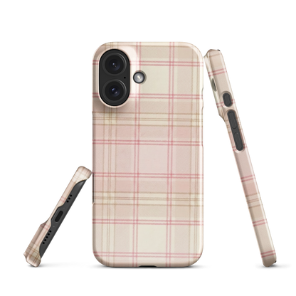 Yellow and Cream Coquette Snap Case for iPhone