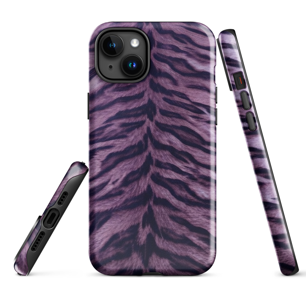 Purple Tiger Print Tough Case for iPhone®