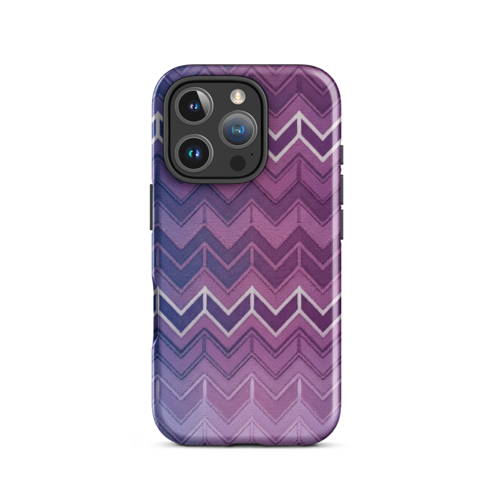 Blue Purple & White Chevron Classic Tough Case for iPhone®