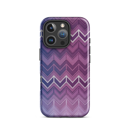 Blue Purple & White Chevron Classic Tough Case for iPhone®