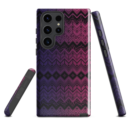 Purple & Pink Chevron Classic Pattern Tough Case for Samsung