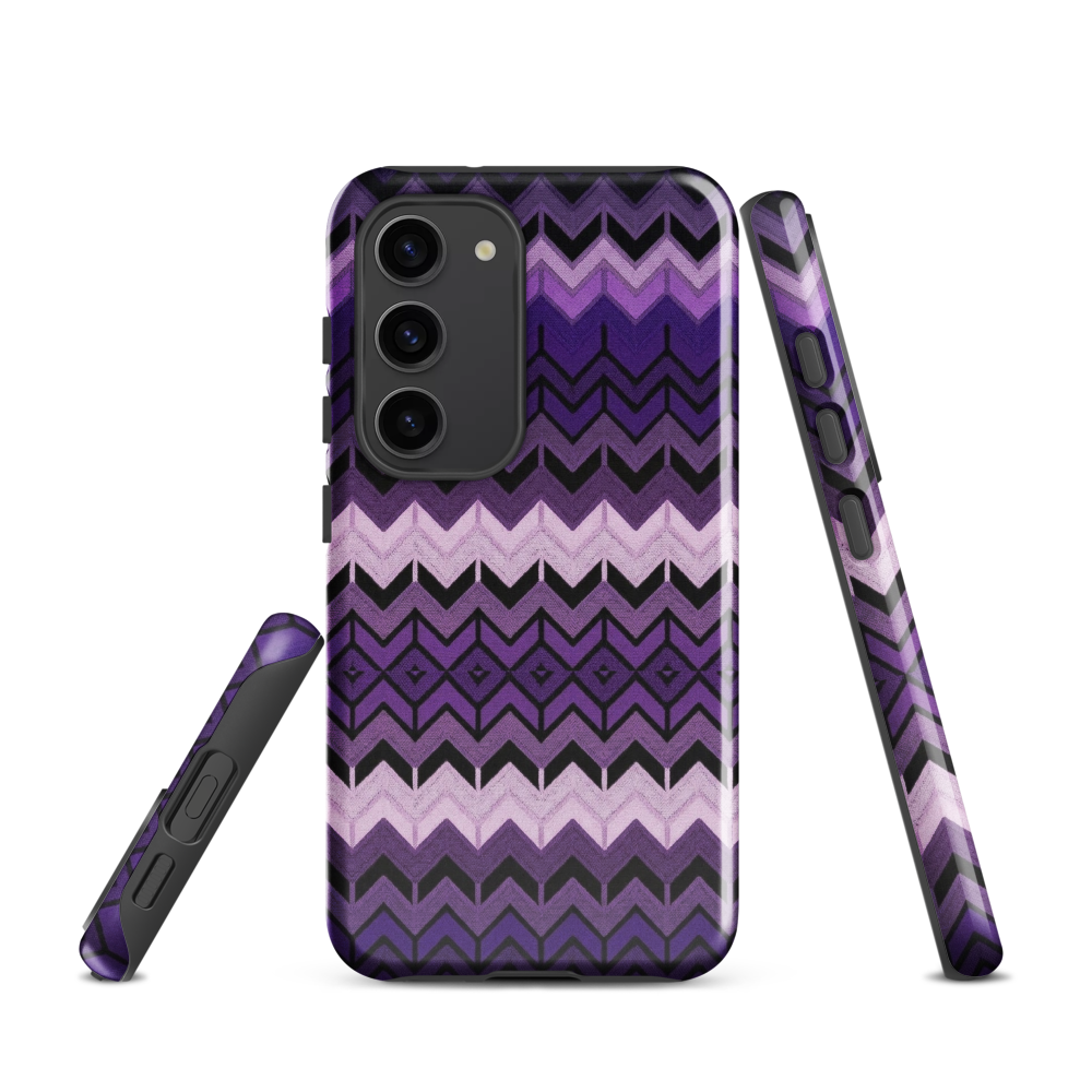 Purple Chevron Tough Case for Samsung