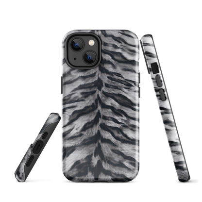 Gray Tiger Print Tough Case for iPhone®